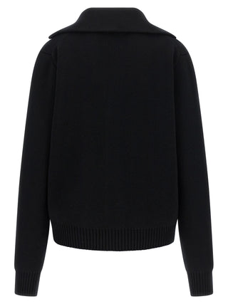 Black Virgin Wool Cardigan