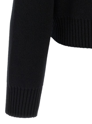 Black Virgin Wool Cardigan