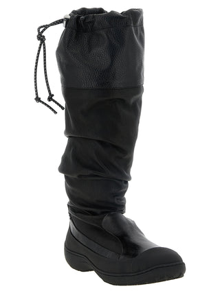 Black Leather Over The Knee