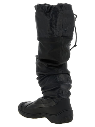 Black Leather Over The Knee