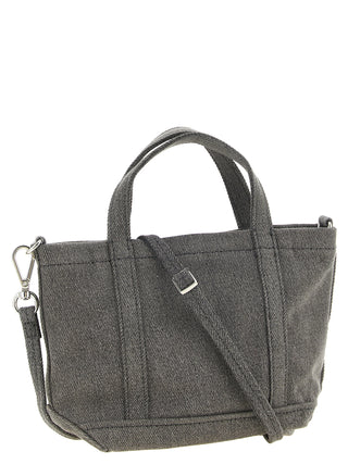 Gray Cotton Tote Bag
