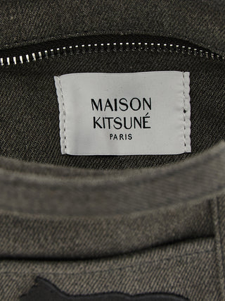 Gray Cotton Tote Bag