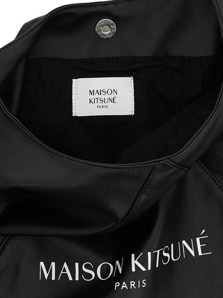 Black Polyethylene Shoulder Bag