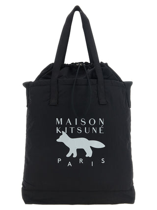 Black Nylon Tote Bag