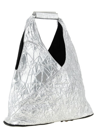 Silver Polyethylene Tote Bag