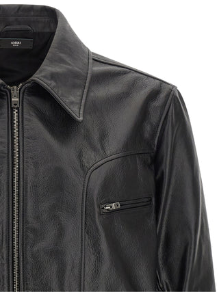 Black Calfskin Leather Jacket