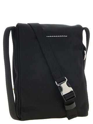 Black Polyamide Crossbody Bag