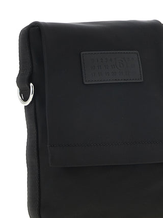 Black Polyamide Crossbody Bag