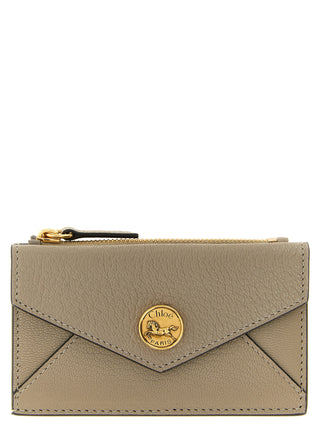 Beige Goatskin Cardholder