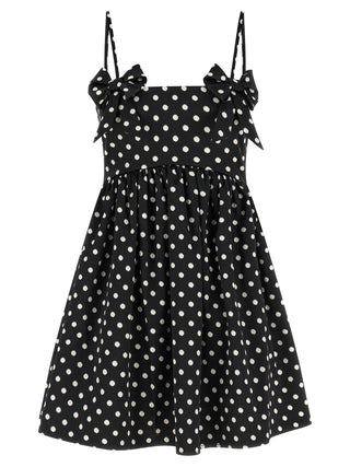 Black Polyester Short Dress