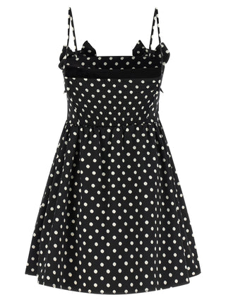 Black Polyester Short Dress