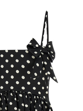Black Polyester Short Dress