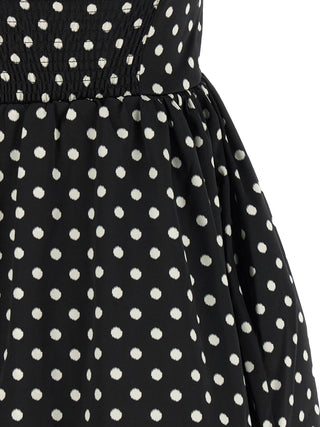 Black Polyester Short Dress