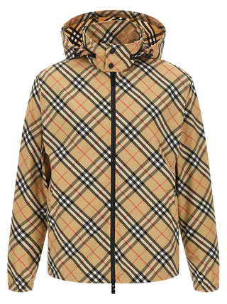 Beige Polyester Shell Jacket