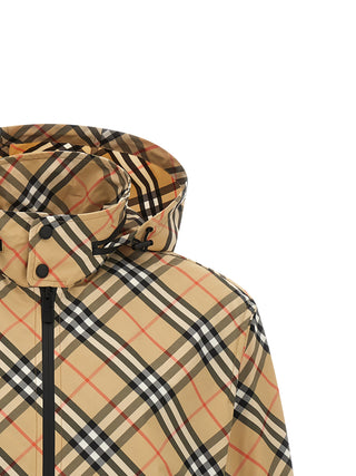 Beige Polyester Shell Jacket