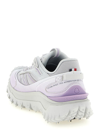 Purple Polyester Athletic Sneakers