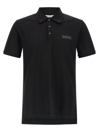 Black Cotton Polo Shirt