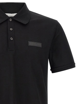 Black Cotton Polo Shirt