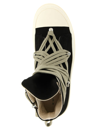 Black Cotton Athletic Sneakers