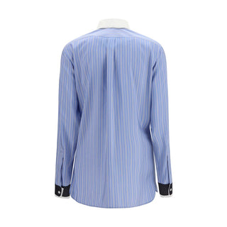 Blue Silk Dress Shirt