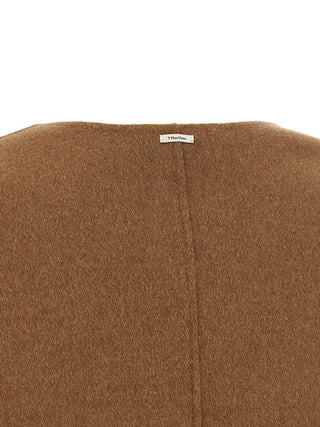 Brown Wool Full-Length Jacket