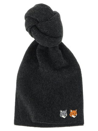Gray Virgin Wool Scarf