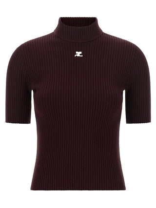 Bordeaux Viscose Sweatshirt