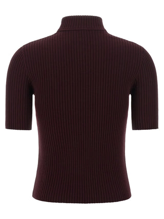 Bordeaux Viscose Sweatshirt