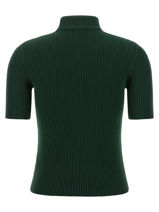 Bicolor Viscose Turtleneck