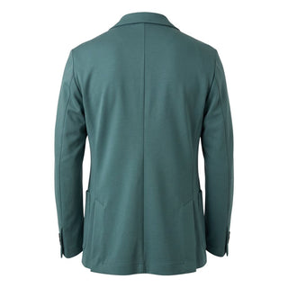 Green Viscose Men Jacket