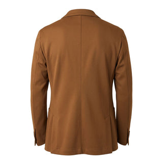 Brown Viscose Men Jacket