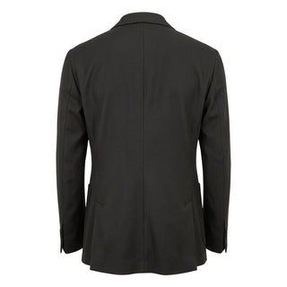 Black Polyester Men Jacket