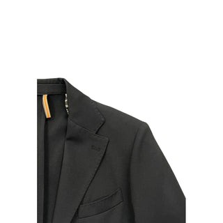 Black Polyester Men Jacket