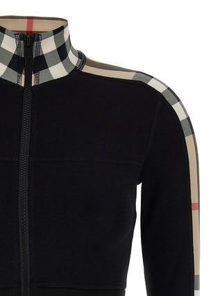Black Polyamide Sweatshirt