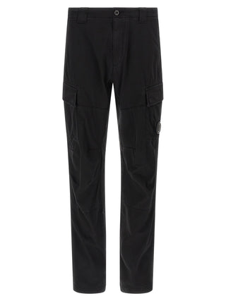 Black Cotton Cargo Pants