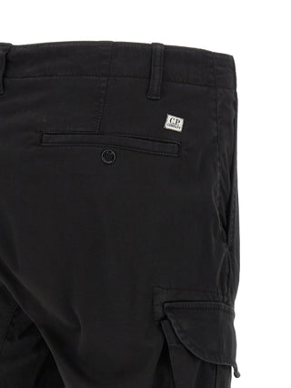 Black Cotton Cargo Pants