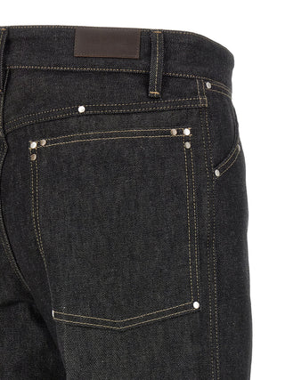 Black Cotton Jeans Denim