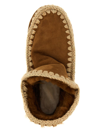 Brown Lambskin Ankle Boots