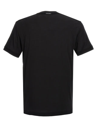 Black Viscose T-Shirt