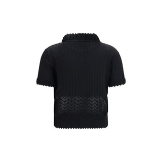 Black Viscose T-Shirt