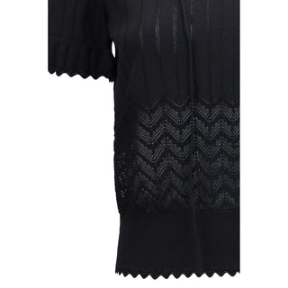 Black Viscose T-Shirt