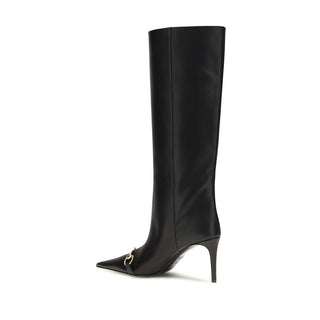 Black Calf Leather Bos Taurus Boots