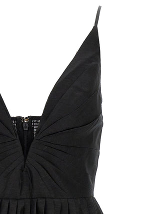 Black Linen Cocktail Dress