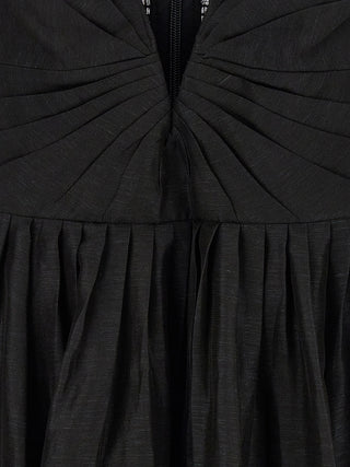 Black Linen Cocktail Dress