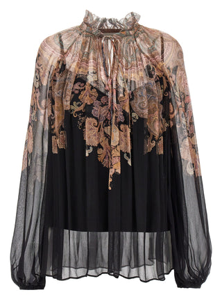 Multicolor Viscose Blouse