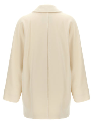 White Virgin Wool Coat