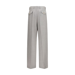Gray Wool Oves Aries Casual Pants