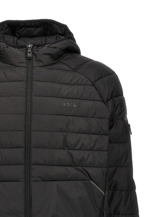 Black Polyester Shell Jacket