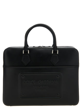 Black Lamb Leather Tote Bag