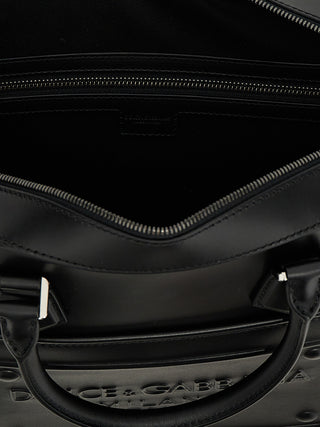 Black Lamb Leather Tote Bag